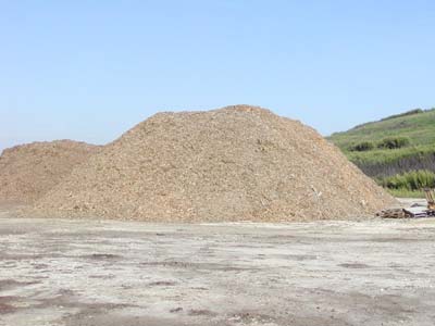 Woodchip Pile from Pallets